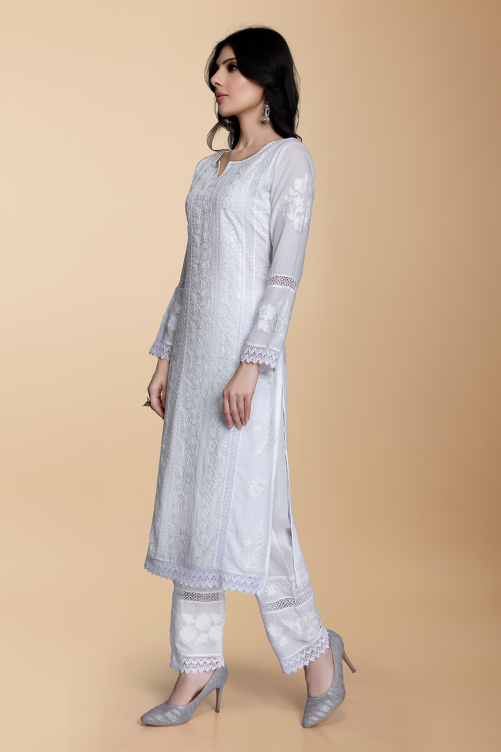 Aanya Chikankari Suit (Without Dupatta) - minazthelabel