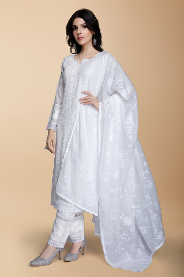 Aanya Chikankari Suit (Without Dupatta) - minazthelabel