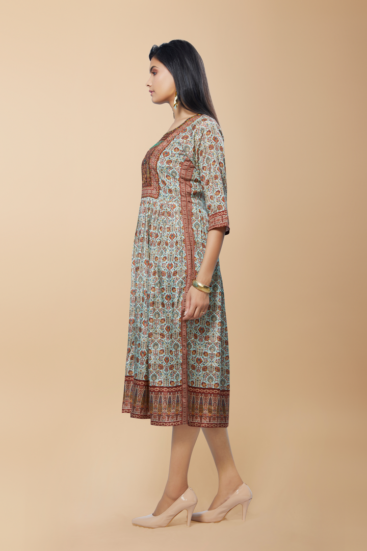 Rysa Flair Dress (Muslin) - minazthelabel