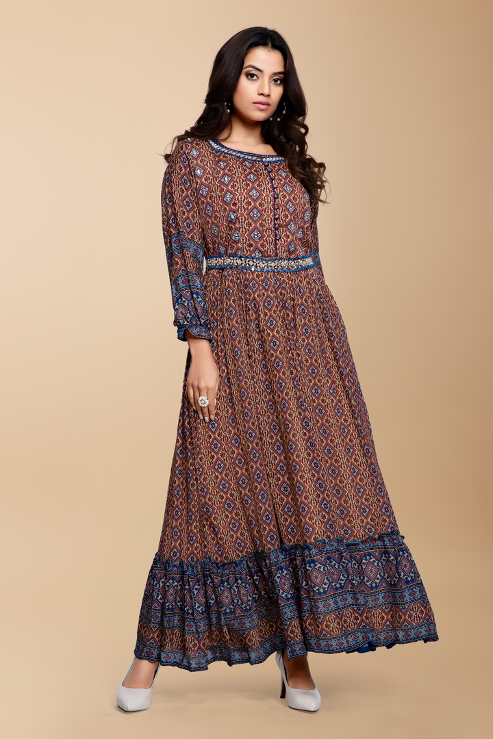 Nidhi Long Formal Dress (Chinnon) - minazthelabel