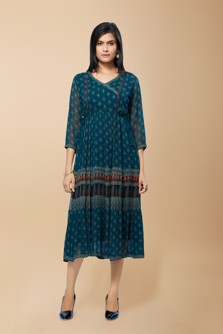 Jiya Flair Dress (Chiffon) - minazthelabel