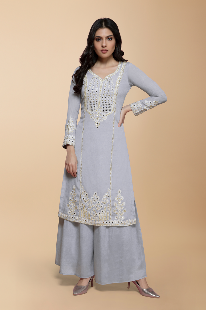 Meera Chiffon Suit - minazthelabel