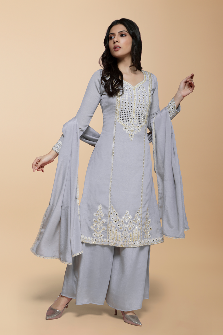 Meera Chiffon Suit - minazthelabel